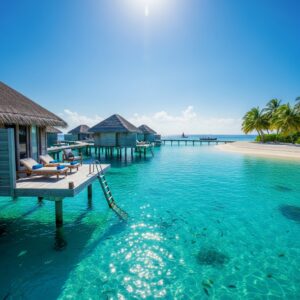 Maledivy – lagúna