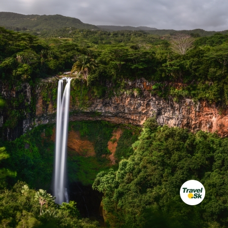 Maurícius – lagúna a palmy